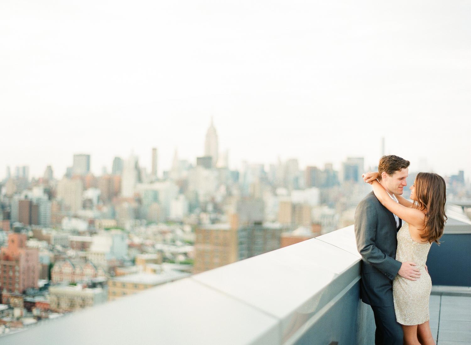 Elegant NYC High Line Engagement Session