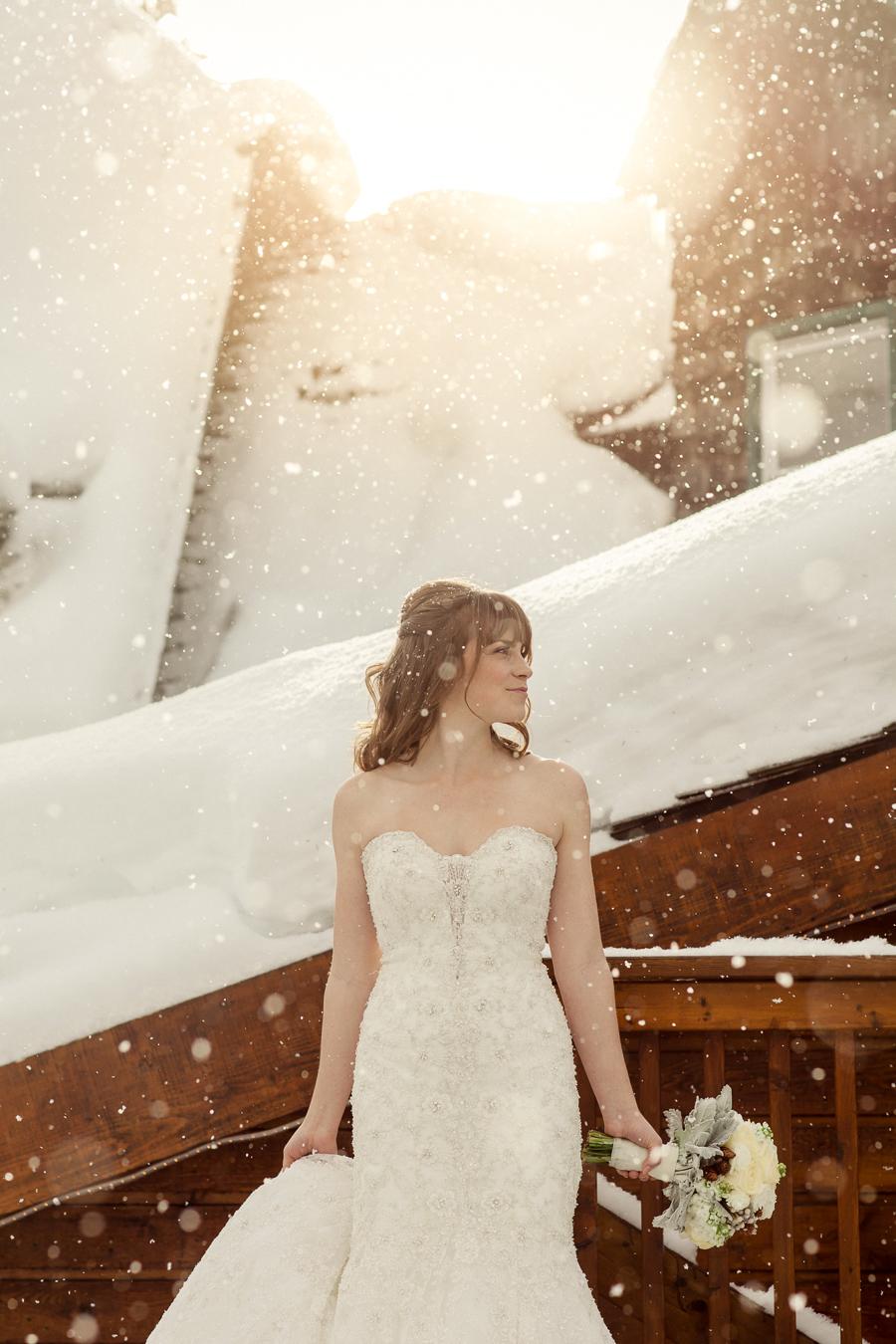 princess polly baby blue dress Winter Wedding Inspiration: Rustic Boho at a Snowy Spanish Ski Resort