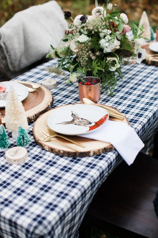 A Woodland Winter Dinner Party