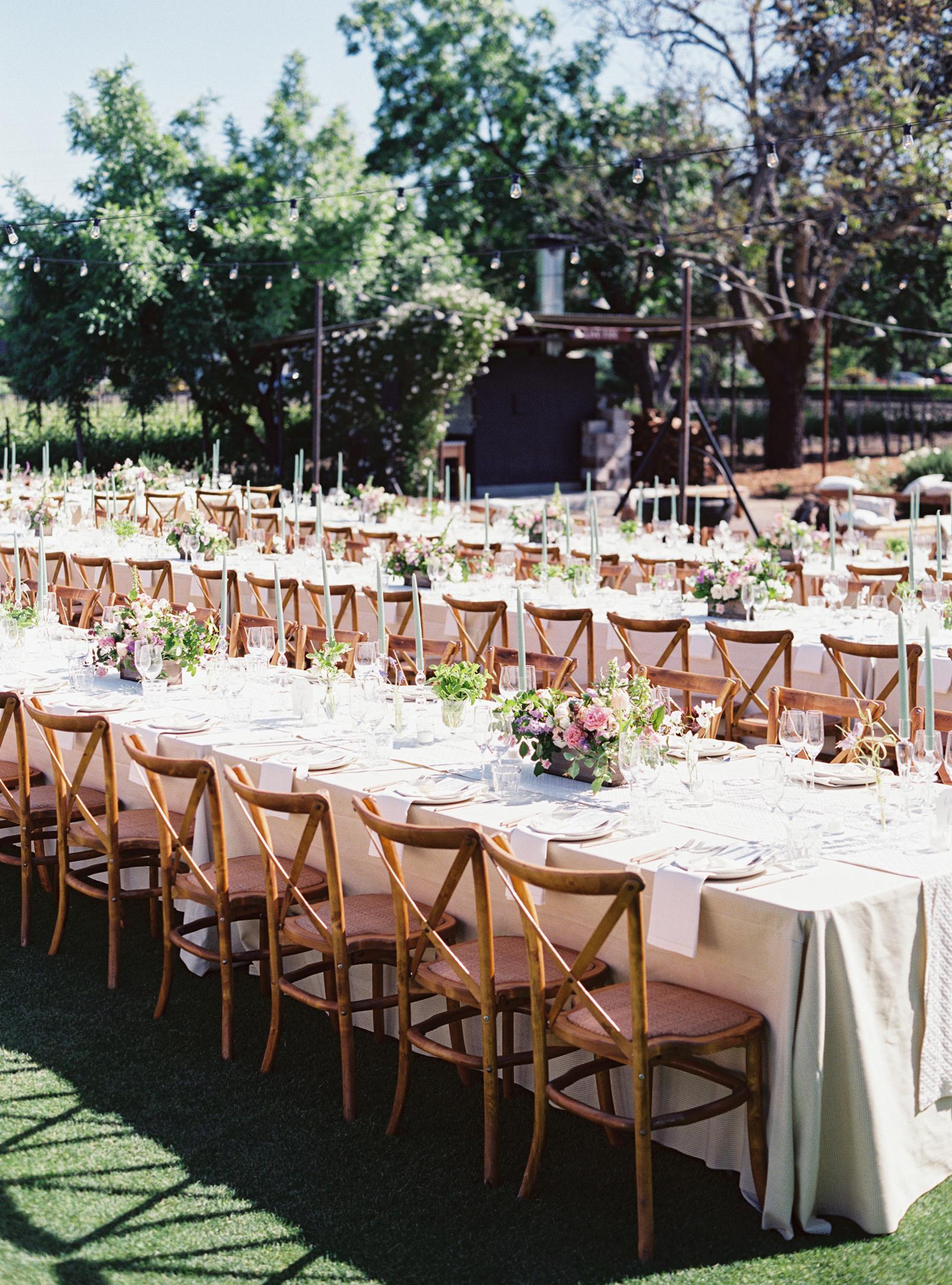 Spring Napa Valley Wedding with Floral Print Bridesmaids