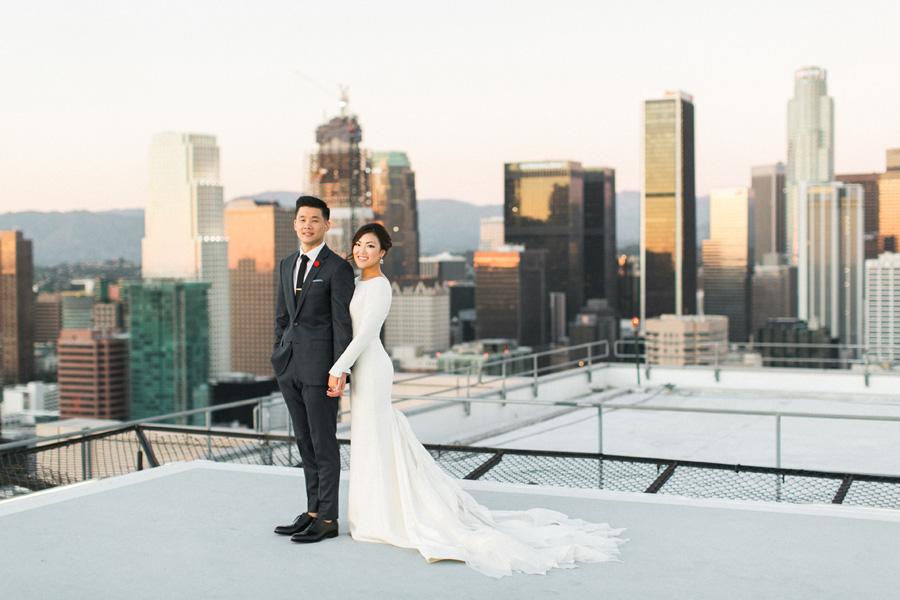 Downtown L.A. Wedding with Rooftop Views