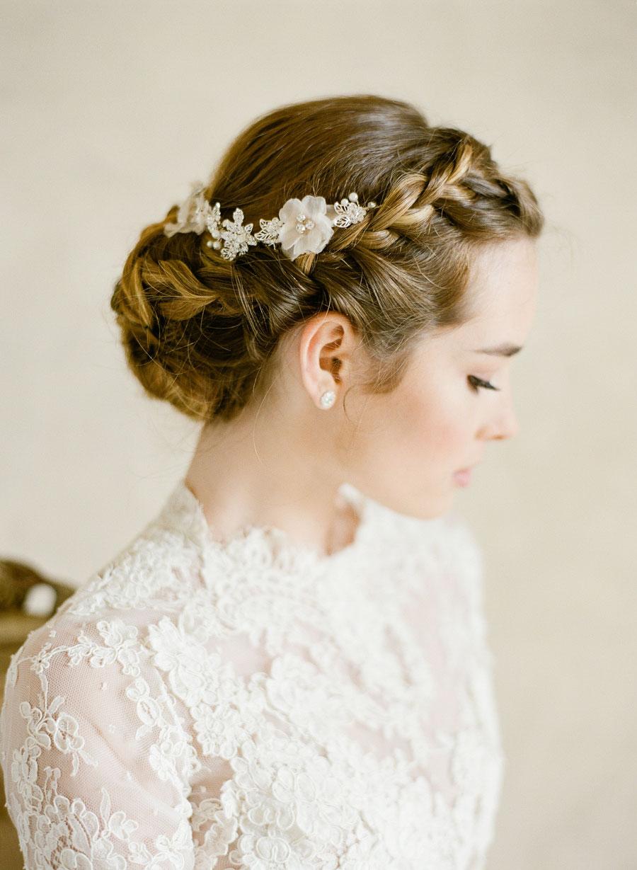 Designer Elegant Headpiece :Bel Aire Bel Aire Bridal 6781 - Nature-inspired headband of leaves main image 4
