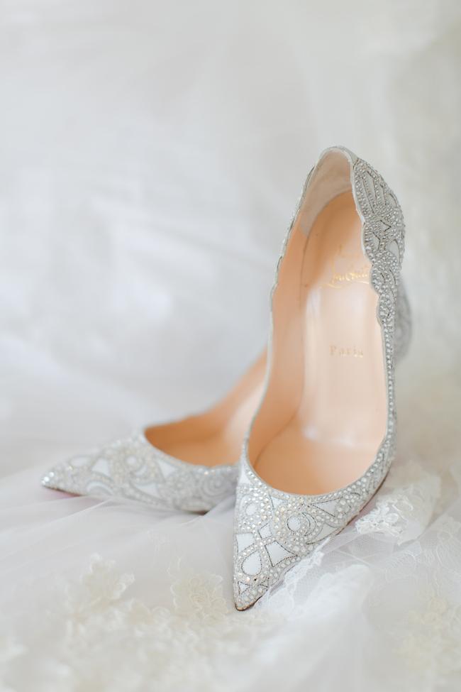 cinderella louboutin wedding shoes