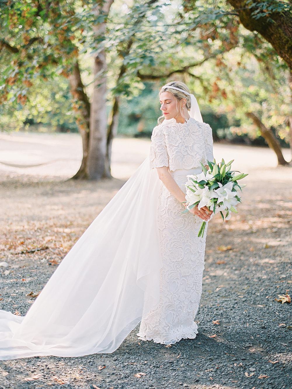 This Bride Works for Prada, and Her Custom-Designed Dress is BEYOND