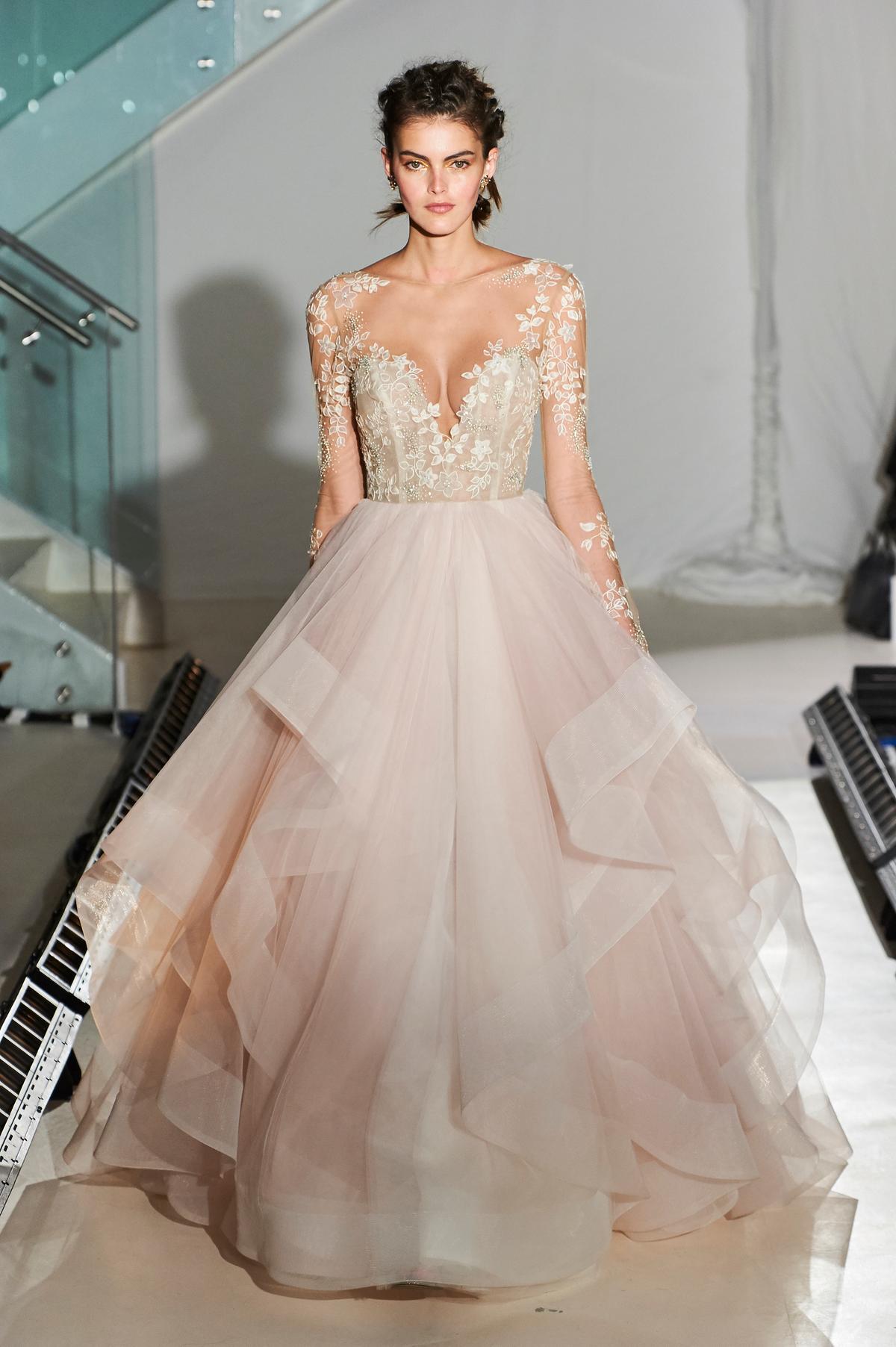 glitter wedding dress long sleeve DZ9592 Exquisite Long Sleeve Wedding Dress Sparkly Off Shoulder  TANYA  BRIDAL
