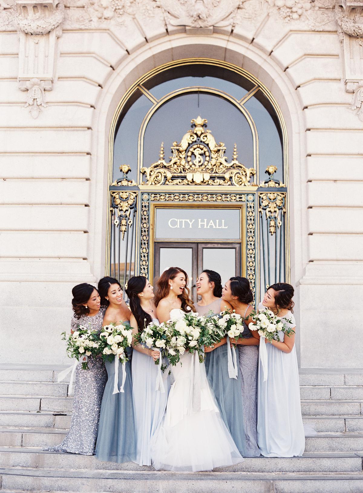 Dusty Blue, Gray and Gold San Francisco City Hall Wedding Dusty Blue, Gray and Gold San Francisco City Hall Wedding