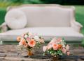Couch and Table with flowers