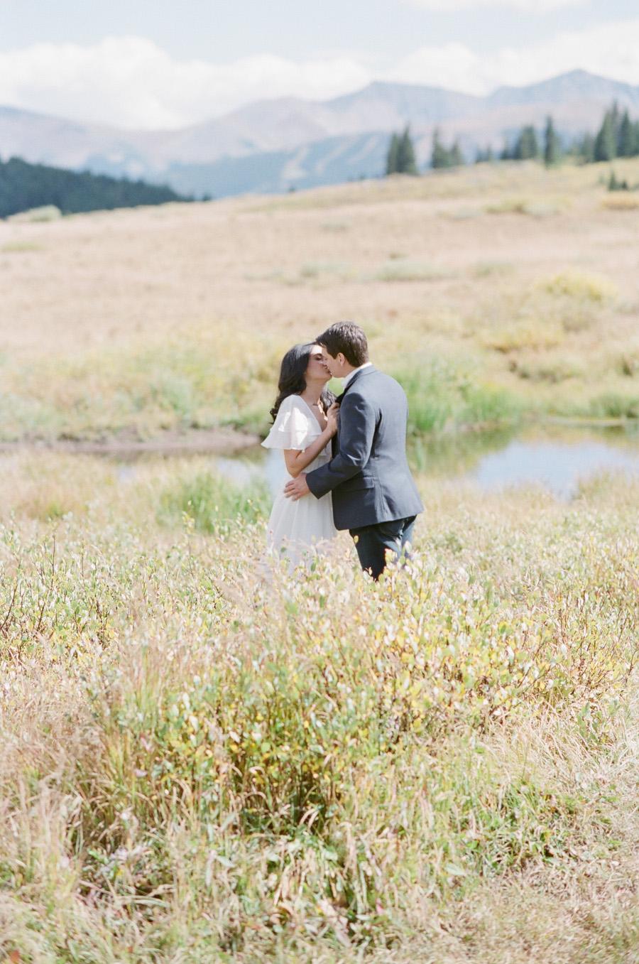 Romantic Mountain Engagement Vail