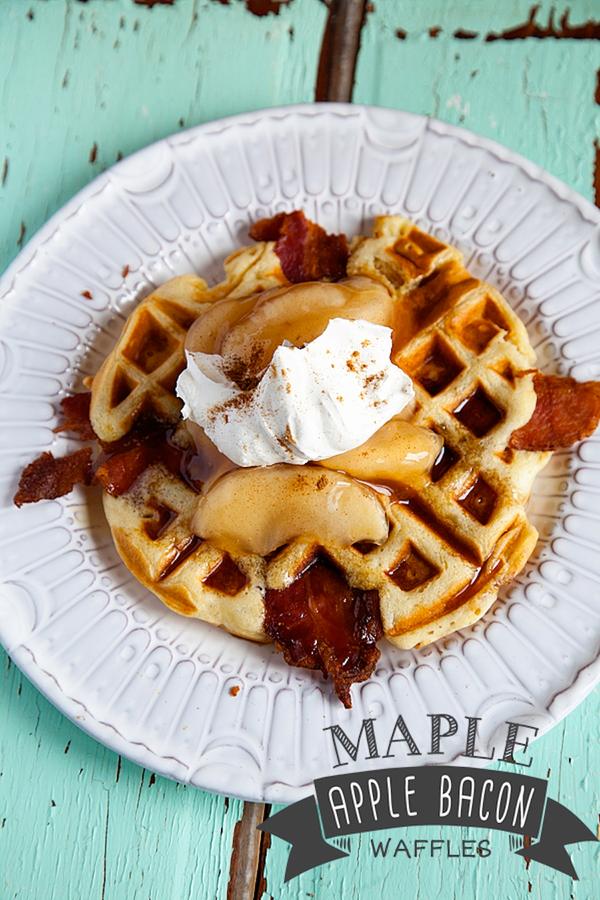 Maple Apple Bacon Waffle | Homemade Mother's Day Brunches