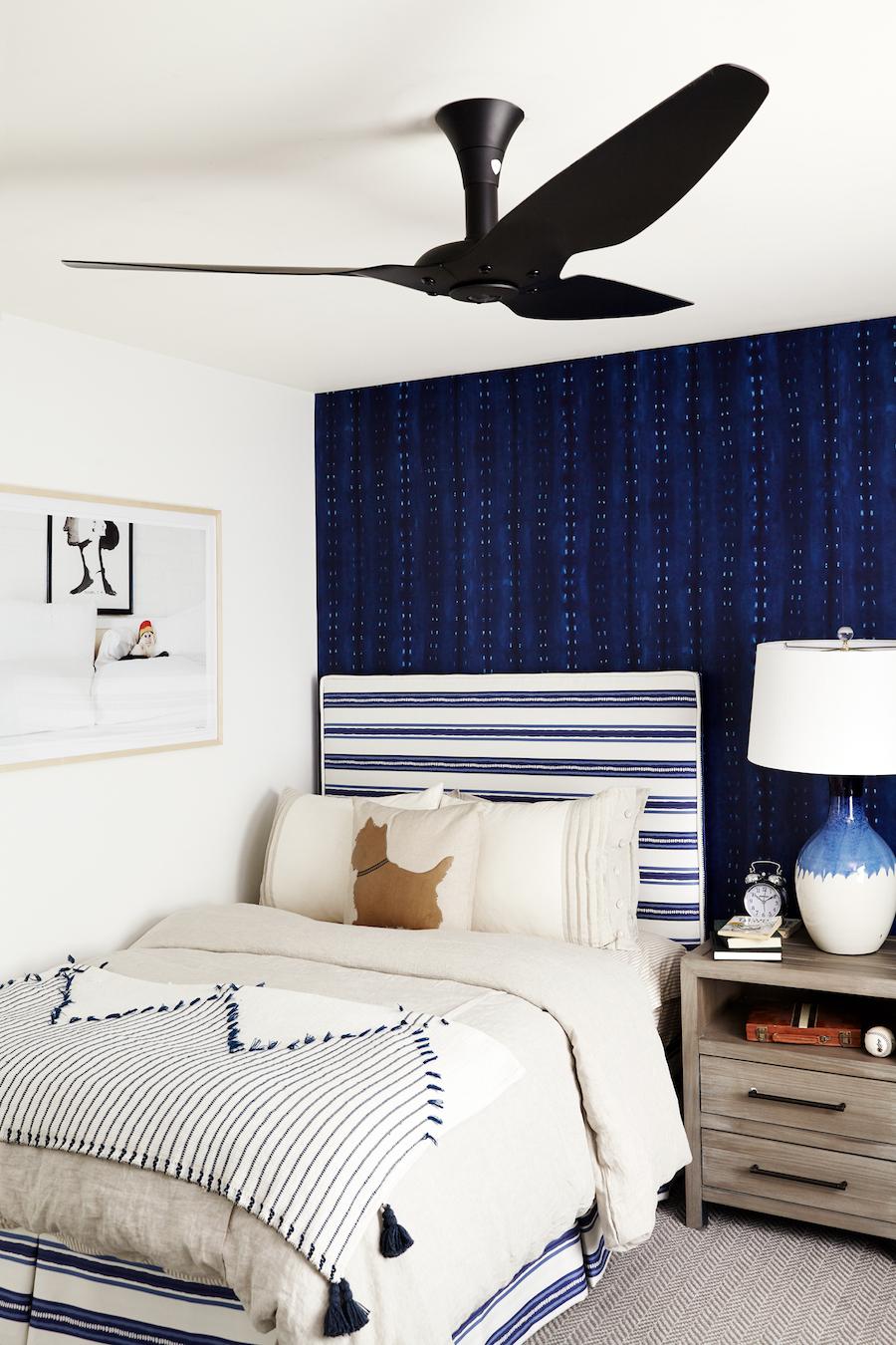 This Stylish Blue Striped Boy S Bedroom Is Kid Goals