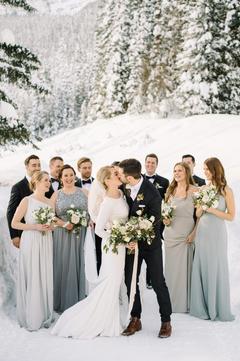 Winter Mountain Wedding at Lake Louise in Banff National Park