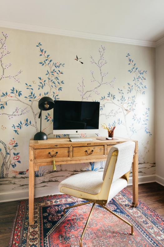 A Chinoiserie Office Makeover in Connecticut