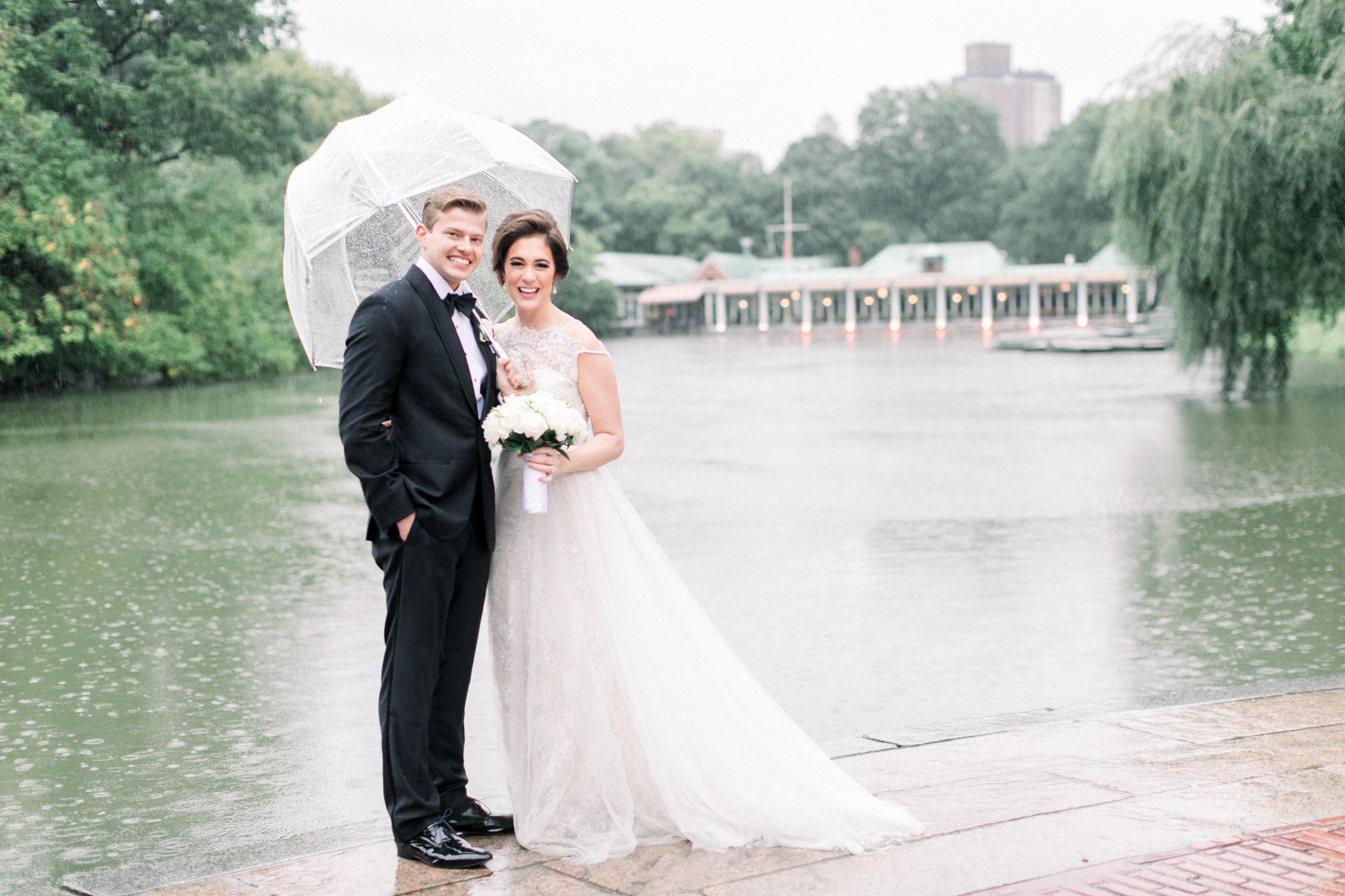 Rain Made The Star Of Wicked on Broadway’s NYC Wedding Even More Romantic!
