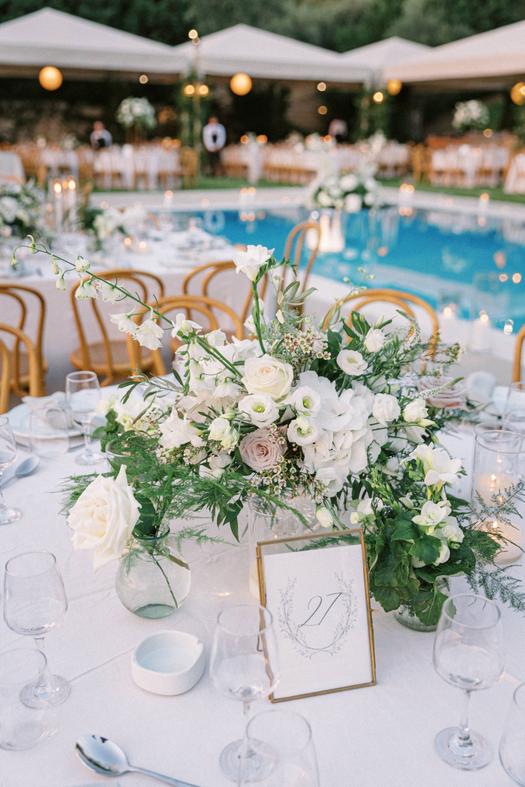 A Destination Wedding In Greece That's Overflowing With Elegance