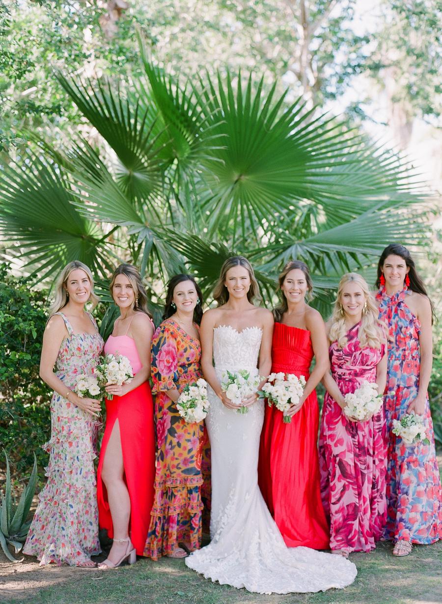 Bold Pops Of Bougainvillea-Inspired Pink At This Flora Farms Wedding