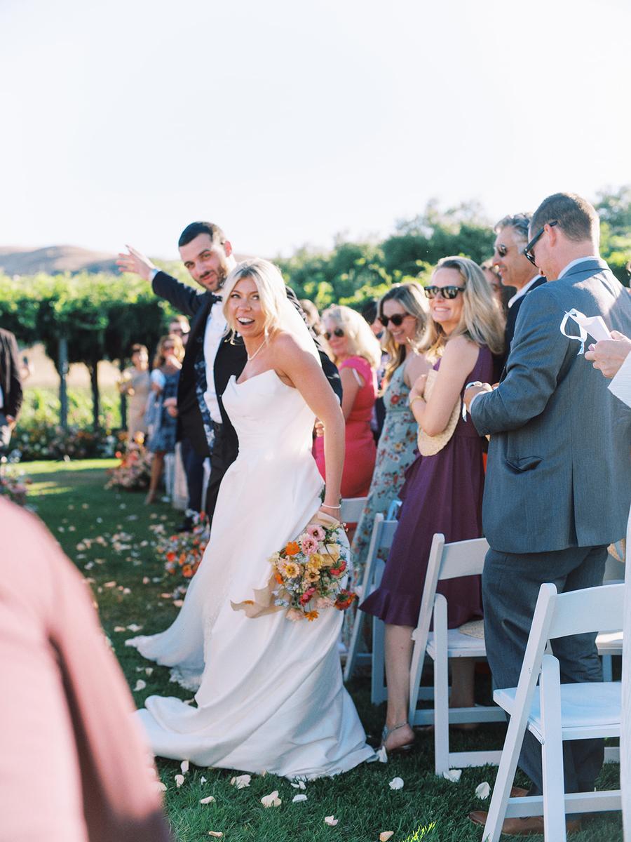 Playful Pops of Color at This Summer Wedding in Sonoma