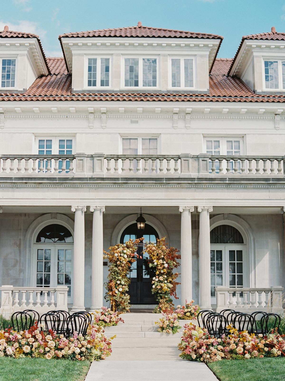 Romantic Autumn Marriage ceremony at Historic King Mansion