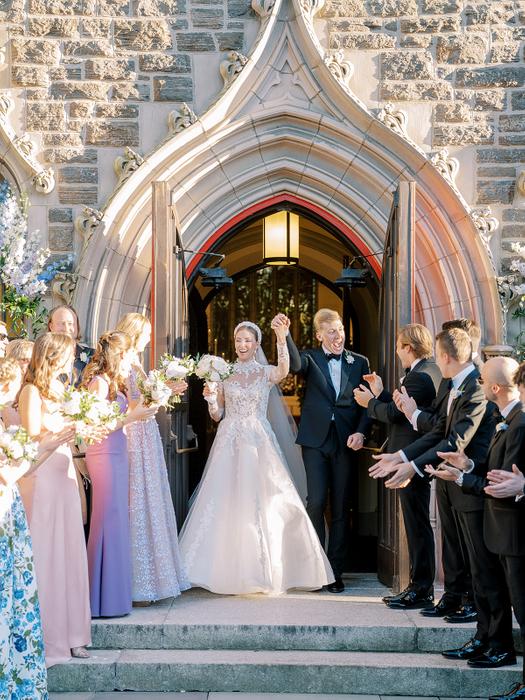 A Send off by Boat and a Reem Acra Dress at Belle Haven Club in ...