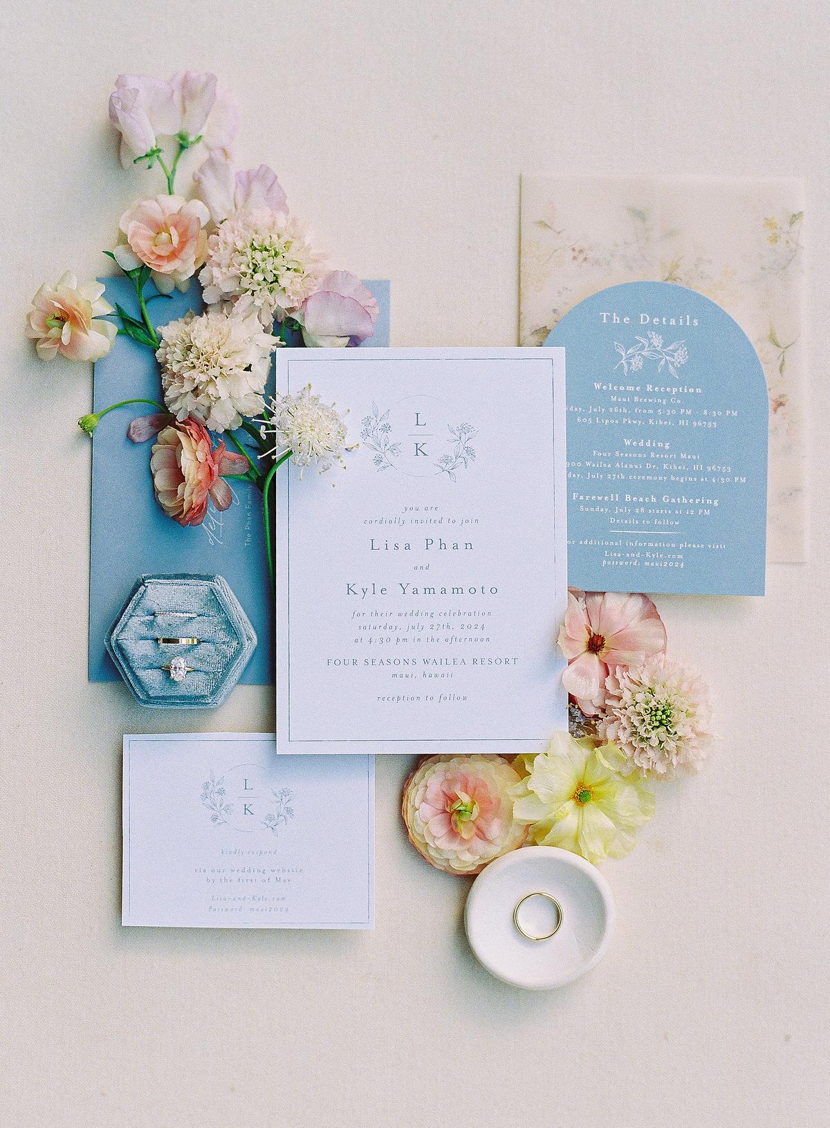 Soft Garden Blooms Meet Tropical Elegance at the Four Seasons Maui