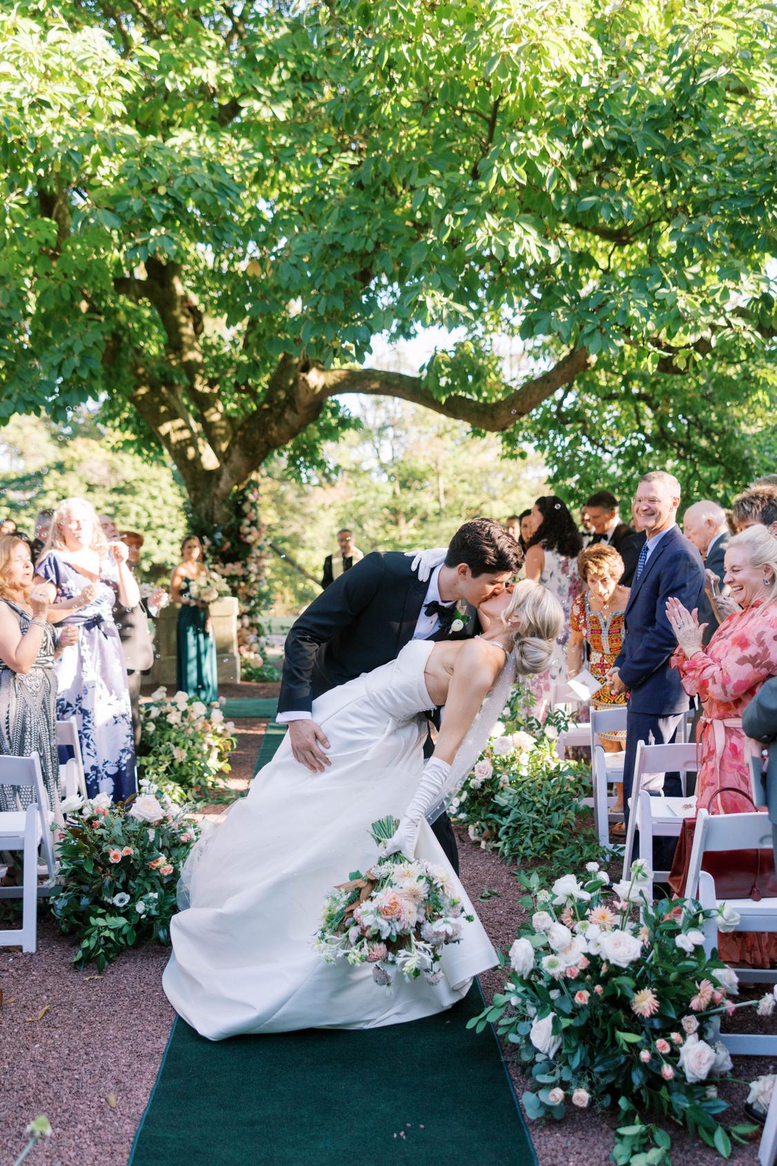 Emerald and Gold Elegance Meets Gilded Age Glamor at Elkins Estate