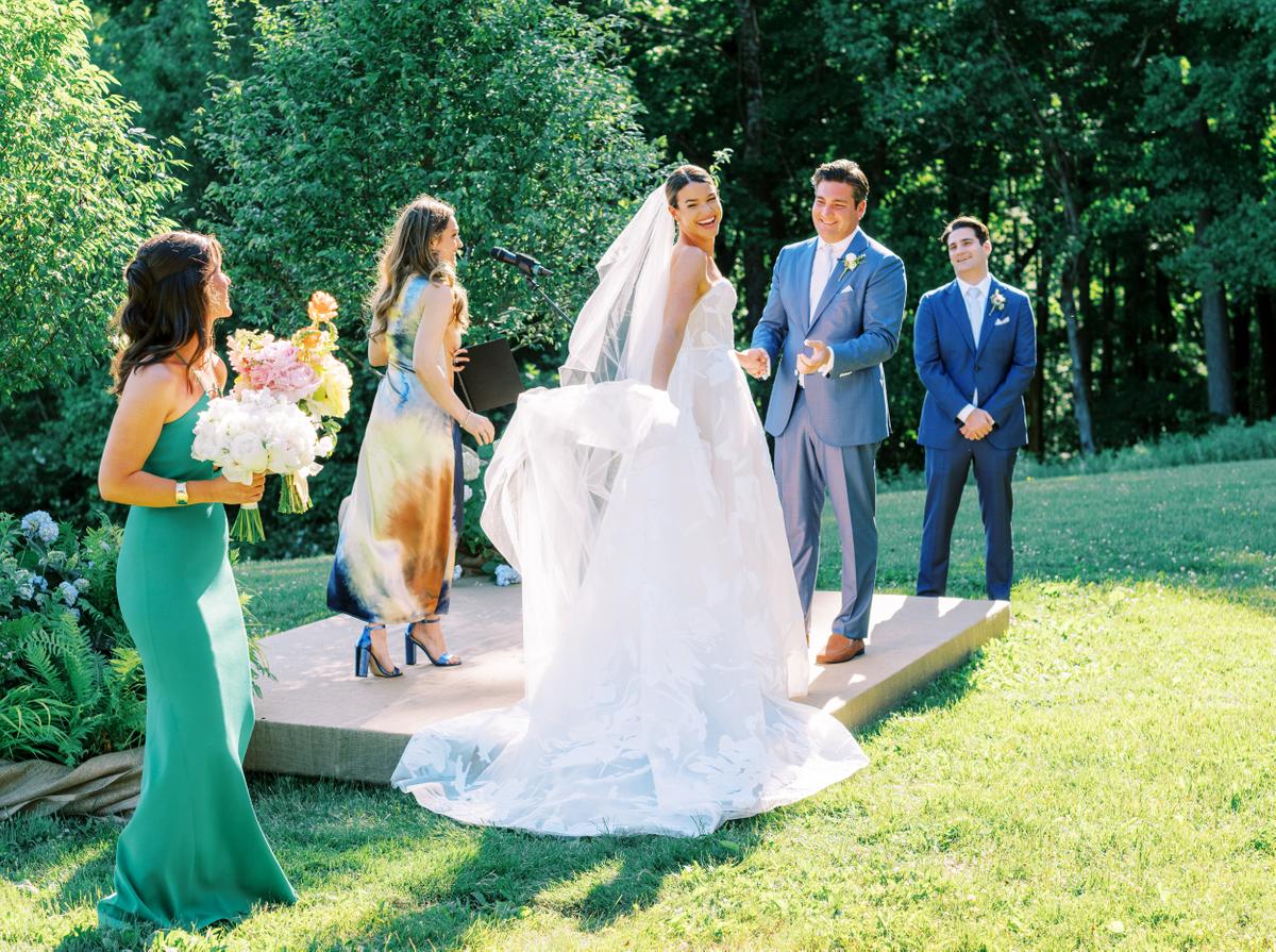 A Garden Wedding That Evokes Summertime Joy at a Private Residence in New York