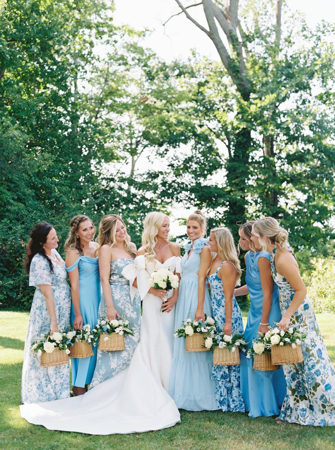 blue dress for baby girl Our Pandy Cornflower Blue Bridesmaid Dress