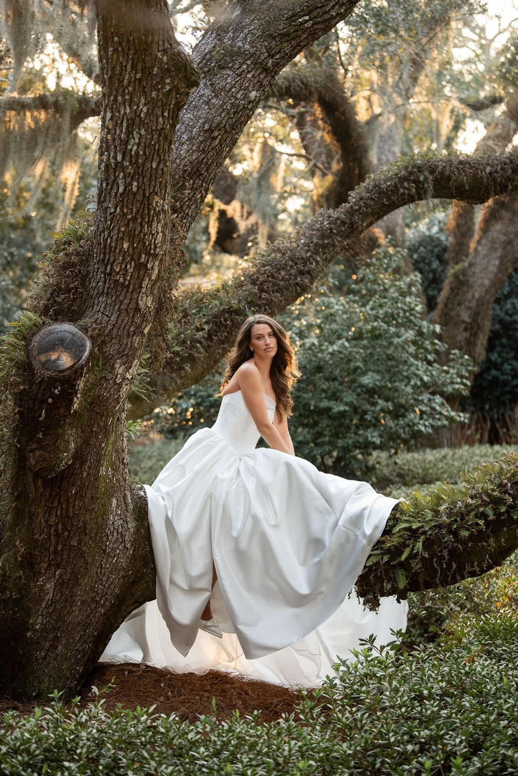 An Earthy Green and White Wedding with Soft Citrus Accents at Sea Island  Resort