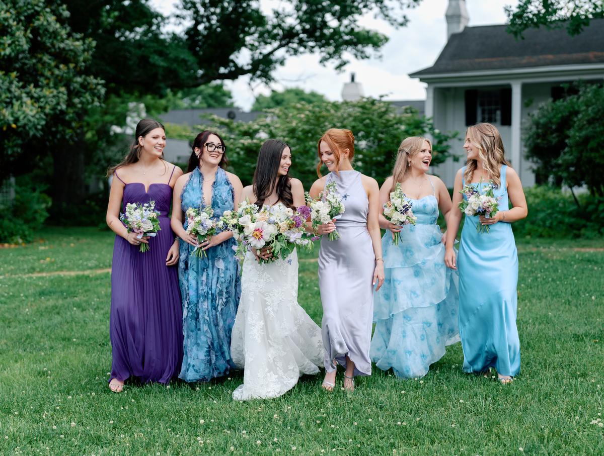 A Poetic Garden Affair in Dusky Blues and Purples at Fearrington
