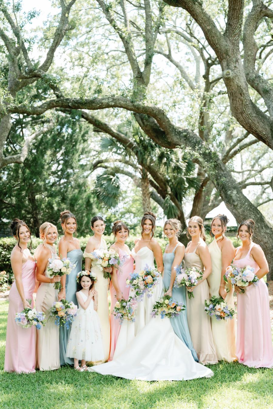 garden party wedding bridesmaid dresses Halter Backless Beach Bridesmaid Dress Chiffon Garden Wedding Party Dress main image 1