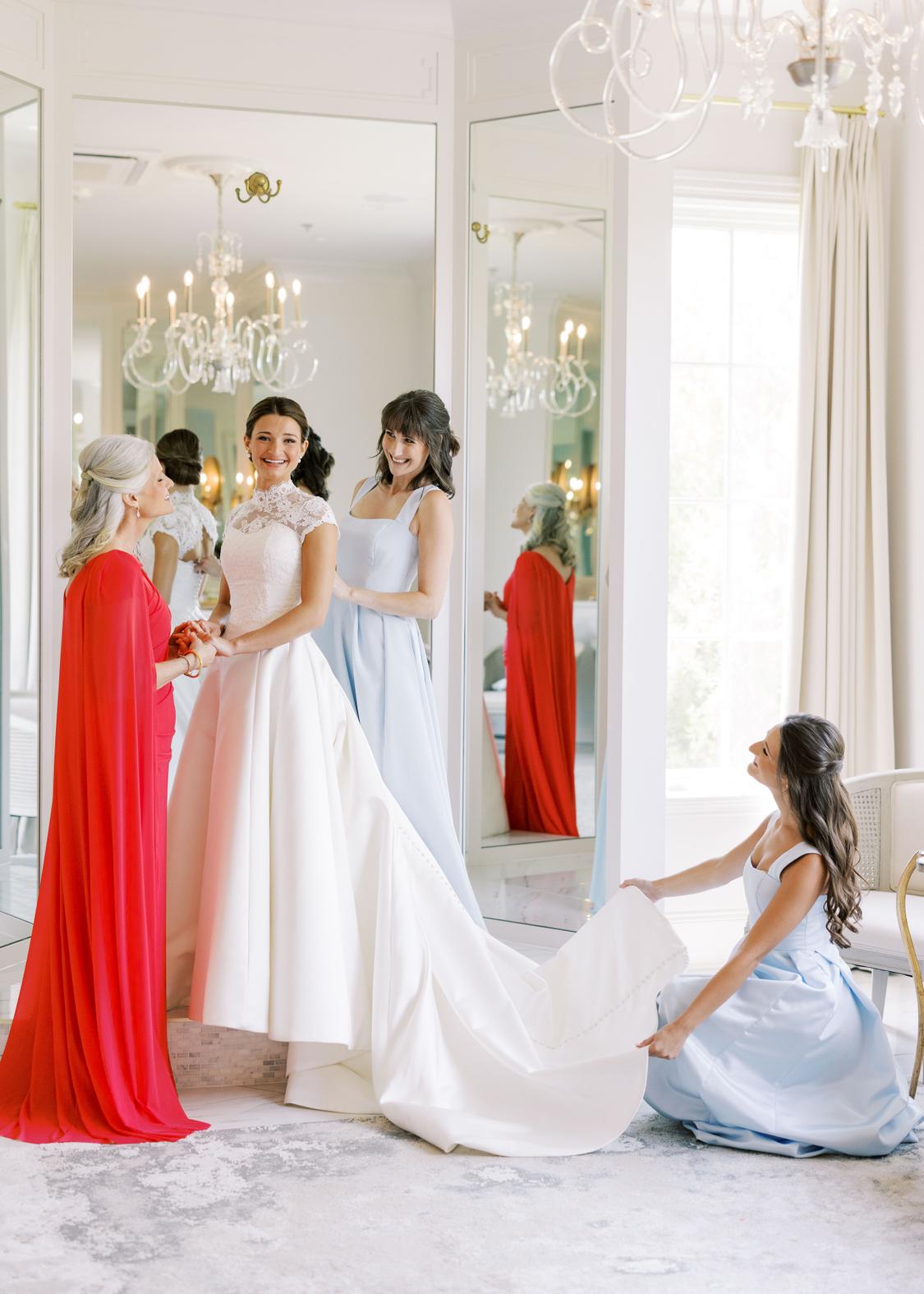 sachin and babi light blue dress Long sleeve wedding gowns  Bridal Chateau