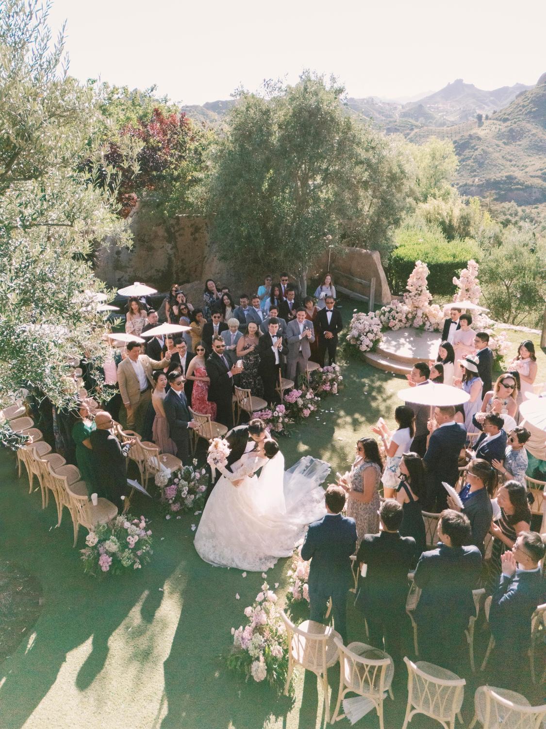 An Airy Pastel Wedding in the Malibu Mountains with Festival-Inspired Energy An Airy Pastel Wedding in the Malibu Mountains with Festival-Inspired Energy