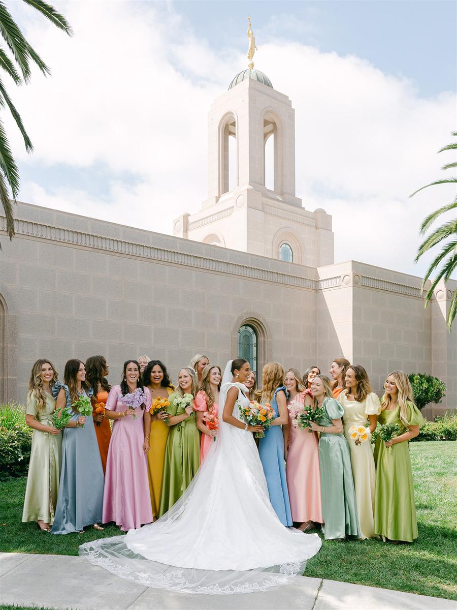 farm wedding bridesmaid dresses Chic One-Shoulder Sleeveless Ruffles Chiffon Coral Bridesmaid Dresses –  27dress main image 1