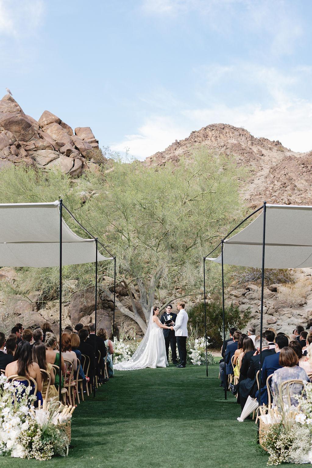 green and cream wedding dresses An Elevated White-and-Green Set Against the California Desert cf-size-eu-39-5-us-8-5-9