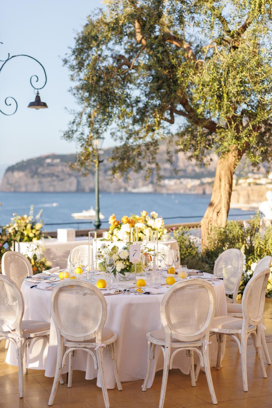 A Sorrento Wedding with Mediterranean Blues, Lemon Yellow Accents, and ...