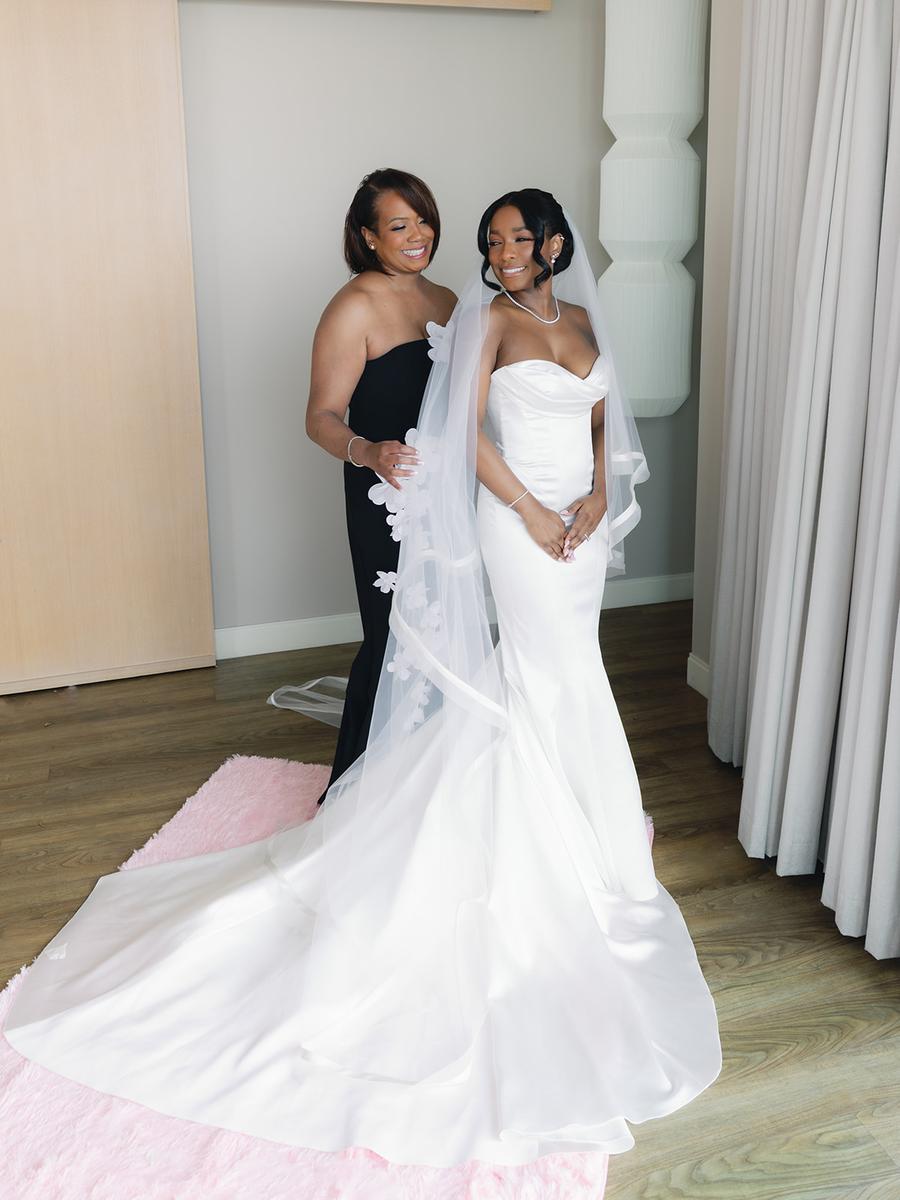 pink and gray wedding dress Pink and grey wedding inspiration