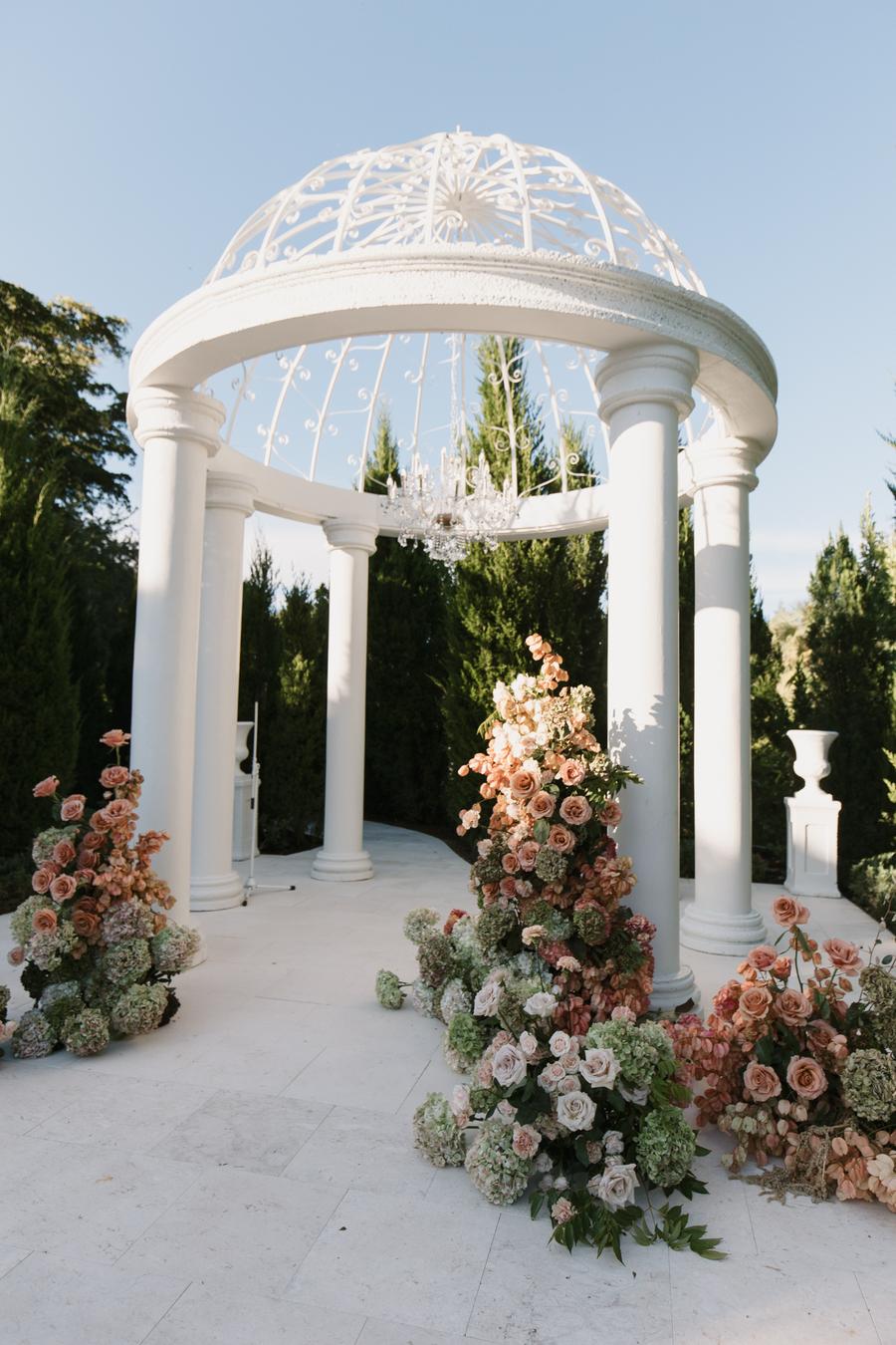 A Romantic European Garden Wedding with Soft Neutrals, Blush Accents ...