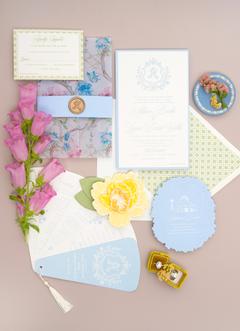 A Romantic Blue and Butter Yellow Garden Wedding at The Baumberhof