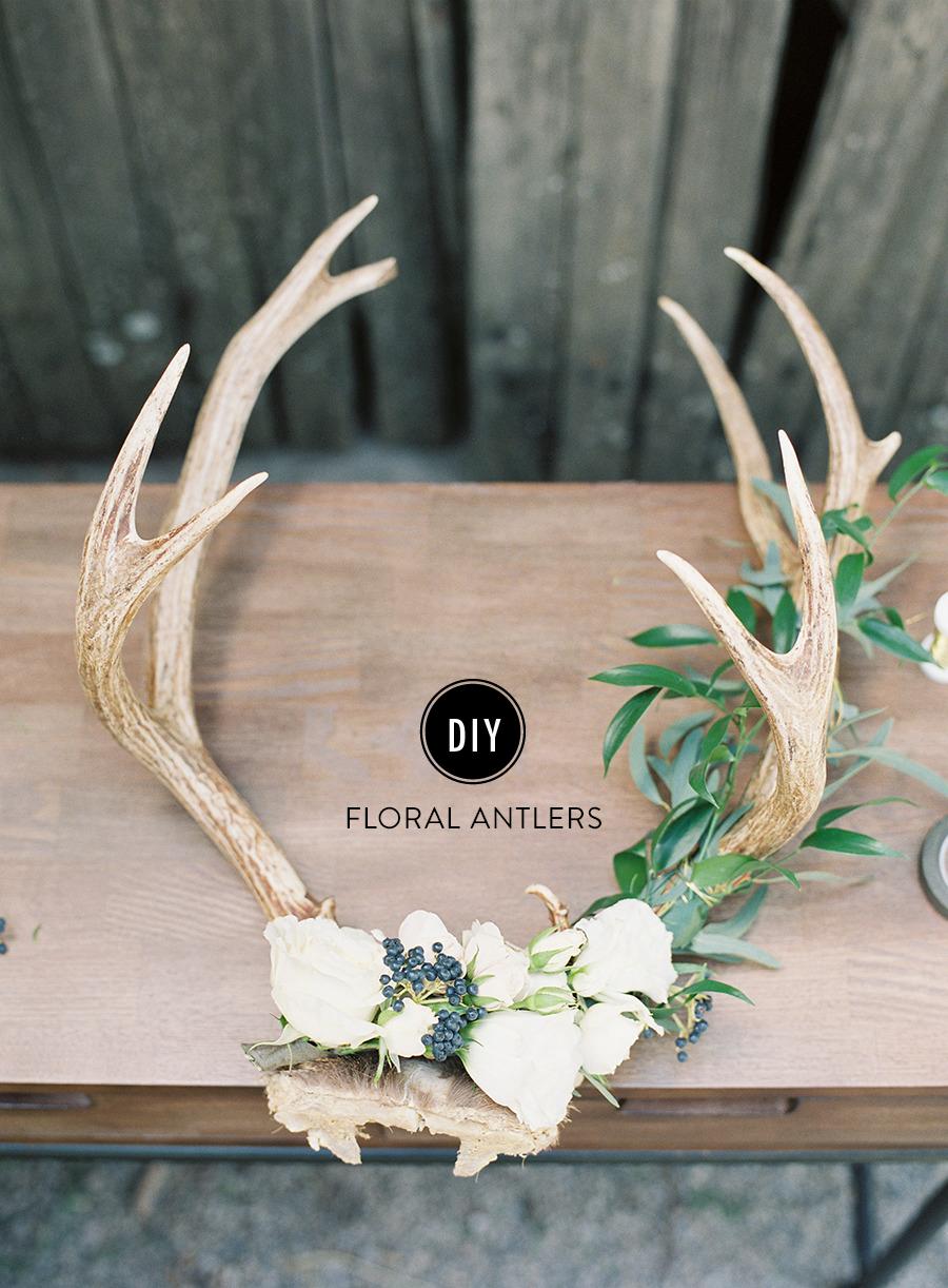 DIY Holiday Floral Antlers