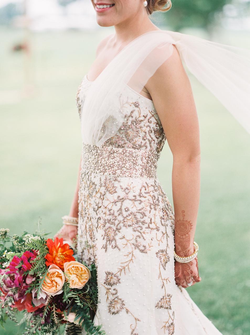 indian fusion bridesmaid dresses Rustic Indian Fusion Wedding in Wisconsin