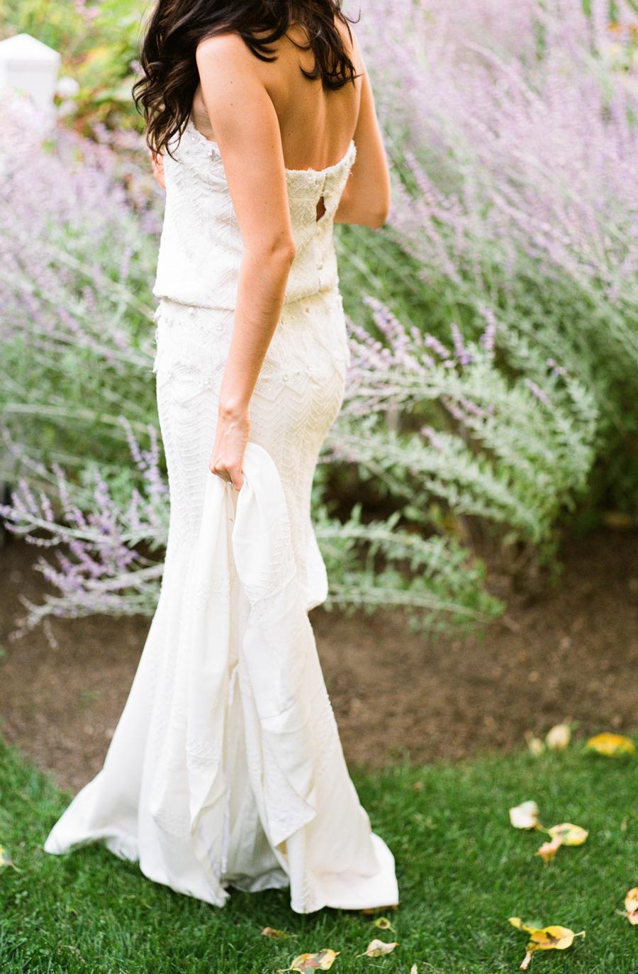 green emerald velvet dress IVY Off the Rack Unique Green Wedding Dress – Catherine Langlois main image 0