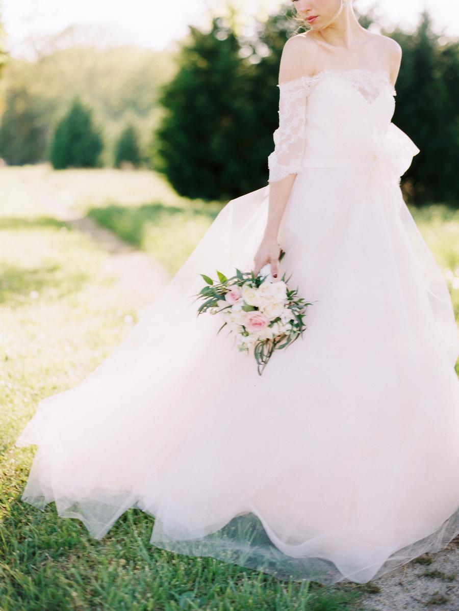 ethereal bridesmaid dress Ethereal A-Line Wedding Dress With Frosted Flower Lace and Detachable –  Bergamot Bridal