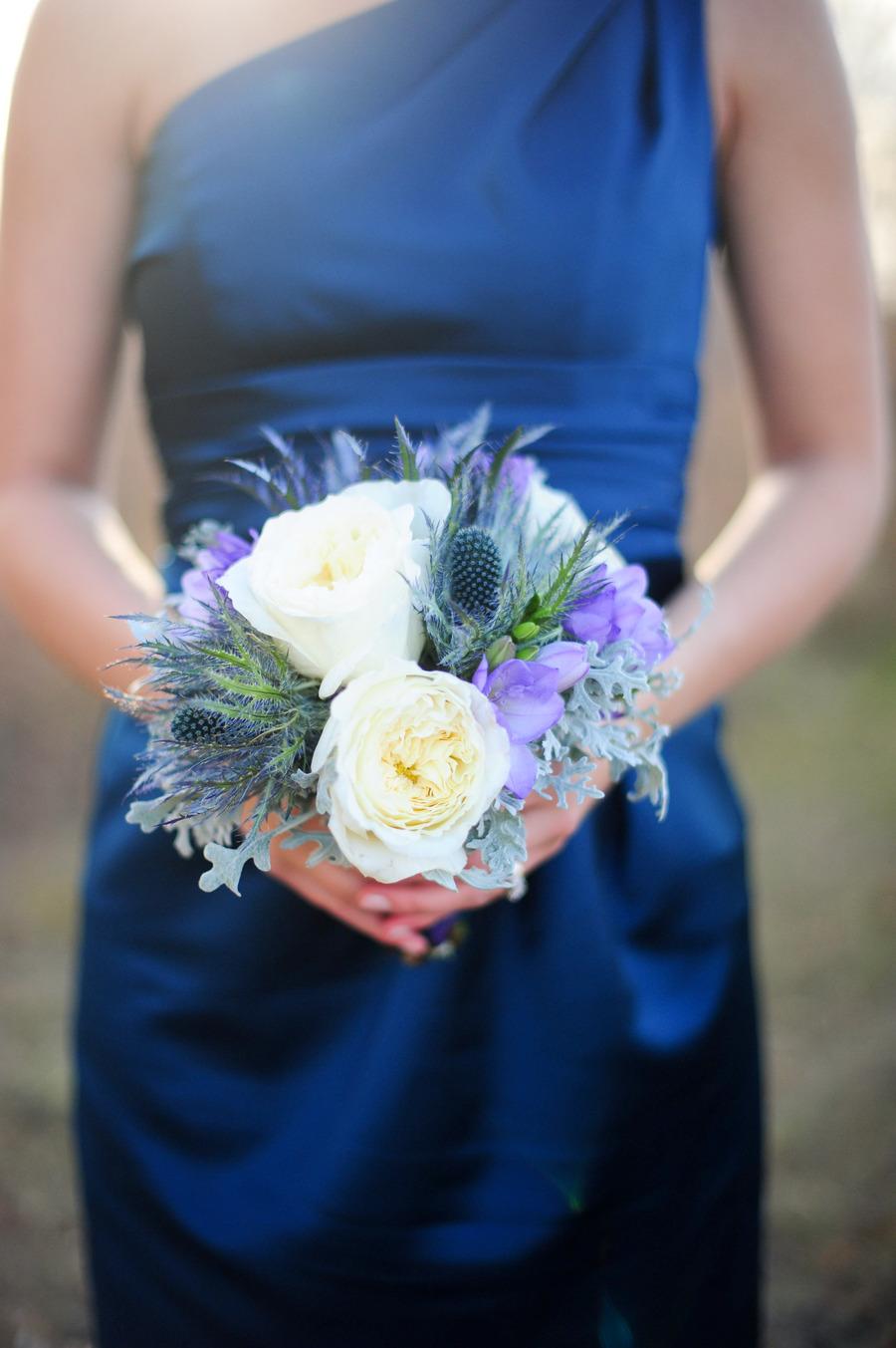 flowers for navy blue dress Blue Flowers on Navy Mona Midi Dress