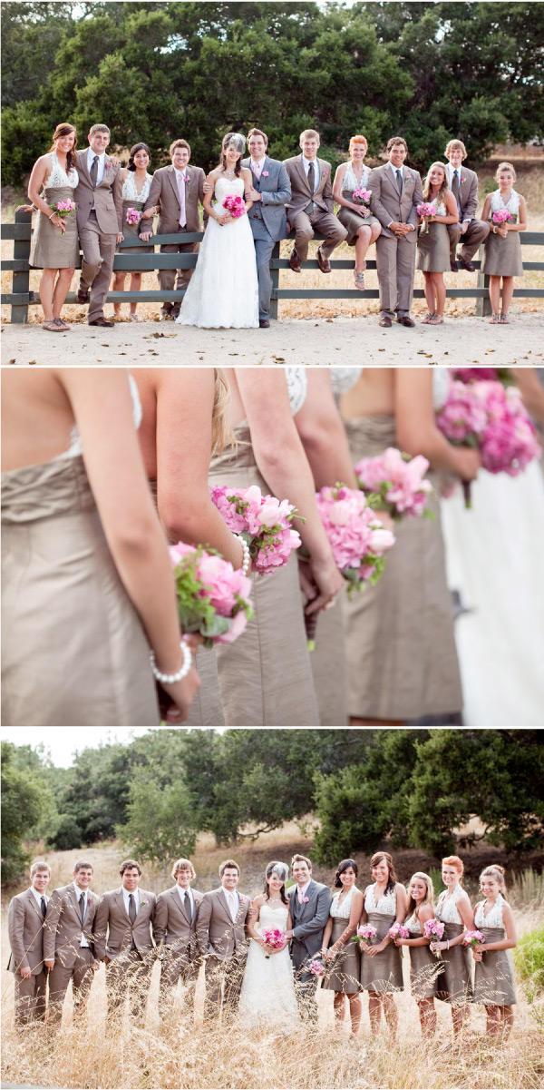 pink wedding with diy style