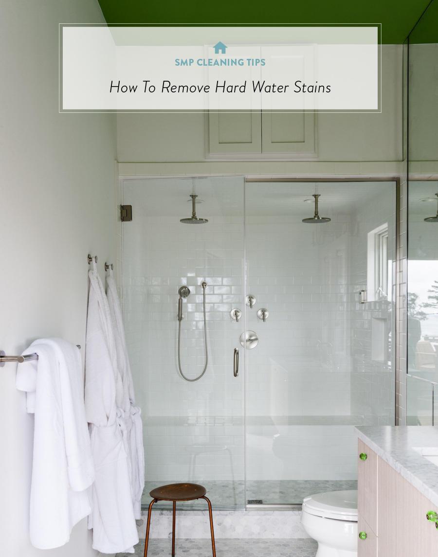 How To Remove Hard Water Stains On Bathroom Tiles - Best Ways To Clean Water  Spots