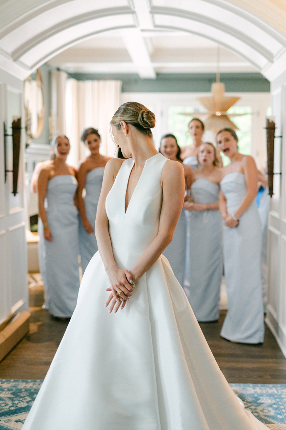 Elegant Spring Wedding in Nashville With Blush, Blue and Endless Candlelight