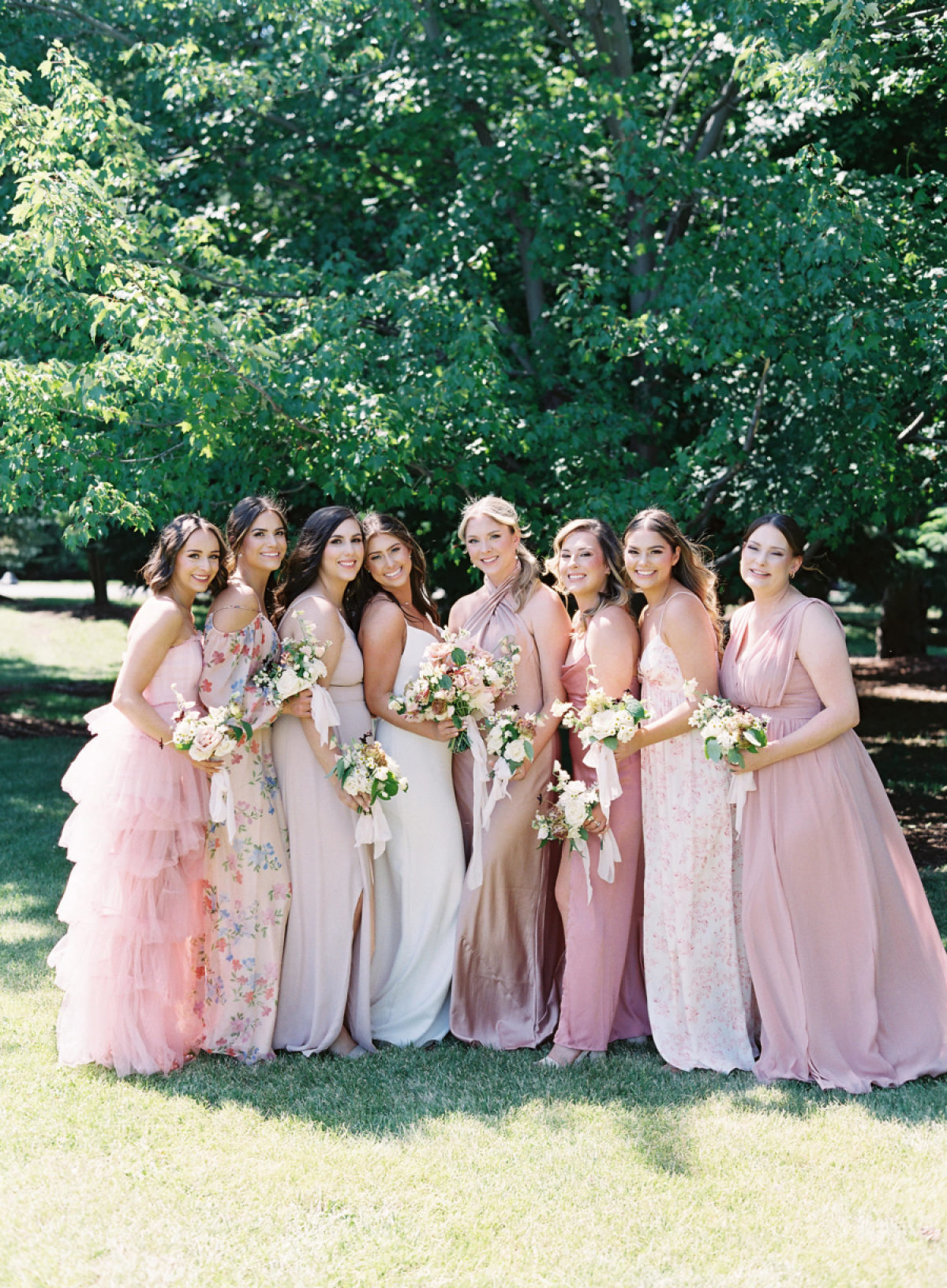 barbie pink bridesmaid dresses x Unique Vintage Satin Strapless Enchanted Evening Gown making it one of the best minimalist satin dress styles for modern occasions 10 Hot Pink Wedding Party