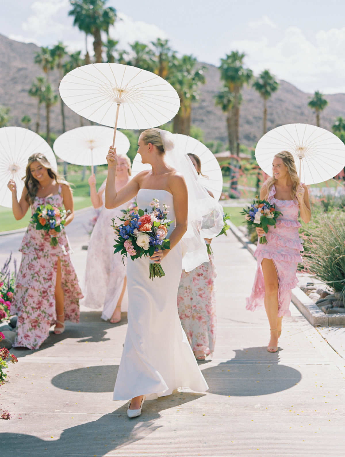 Brilliant Florals Took Middle Stage in Palm Desert, California