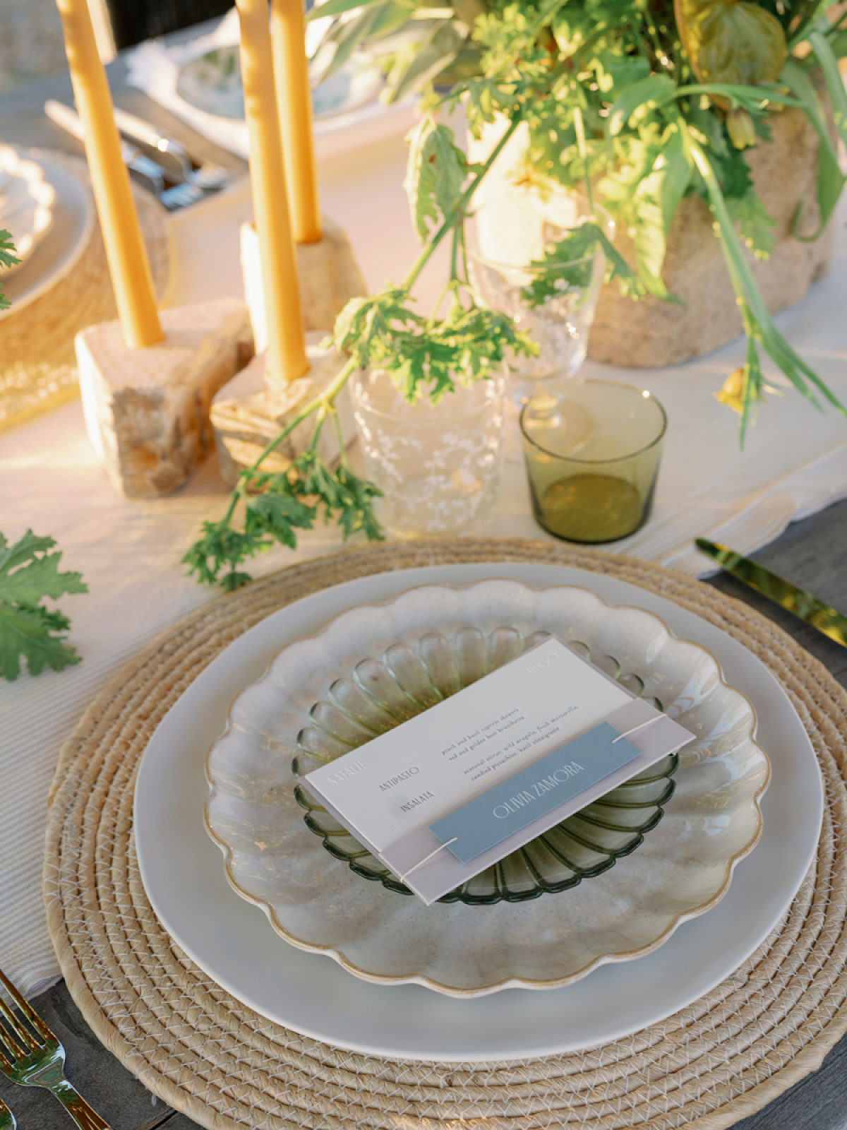 Pops of Bright Yellow for This Modern Wedding Design in Malibu