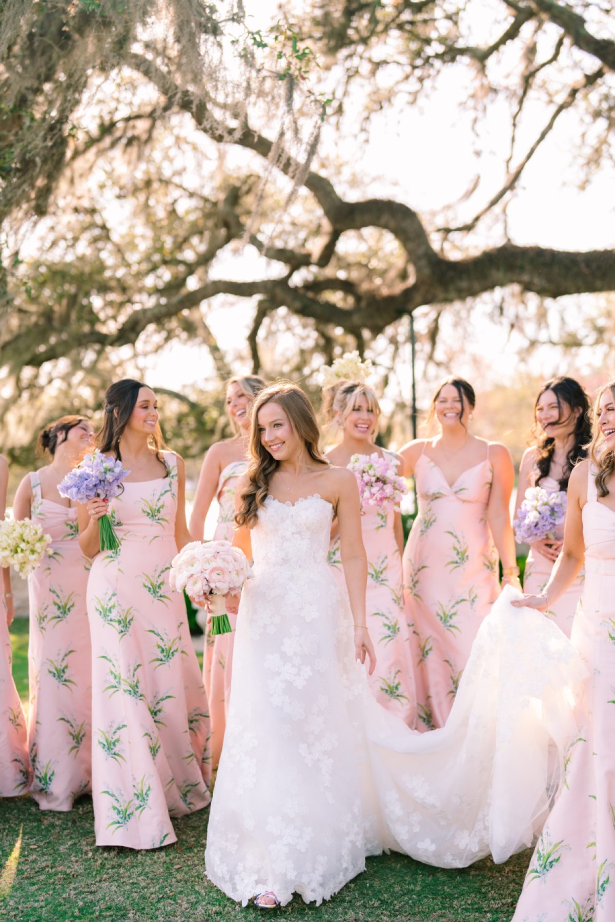 A Truly Floral-Filled Wedding at Houston Oaks Country Club Where "No Color Was Off Limits"