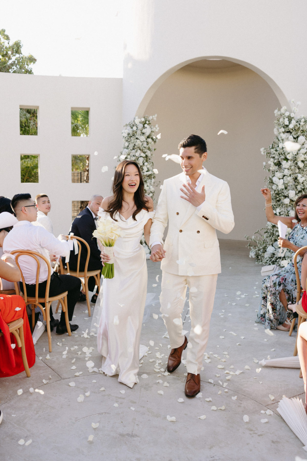 An Ethereal French Garden Inspired Celebration in Soft Whites and Subtle Hues at Baha Lune